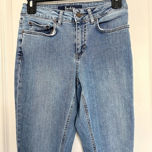 Boden The Soho Skinny Distressed Midrise Jeans Size 6 UK 2 US Regular Med Wash - Picture 2 of 13